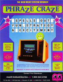 Advert for Phraze Craze on the Arcade.