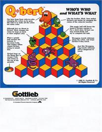 Advert for Q*bert on the MSX.