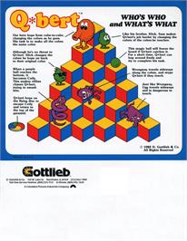 Advert for Q*bert on the Nintendo NES.