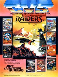 Advert for Raiders on the Arcade.