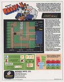 Advert for Rally X on the MSX.