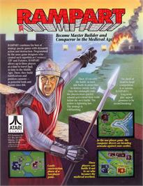 Advert for Rampart on the Commodore Amiga.