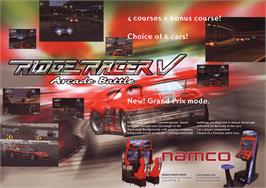 Advert for Ridge Racer V Arcade Battle on the Arcade.