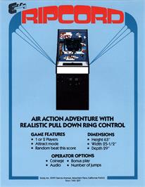 Advert for Rip Cord on the Arcade.