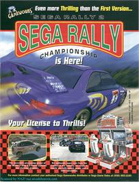 Advert for Sega Rally 2 on the Sega Model 3.
