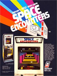 Advert for Space Encounters on the Arcade.