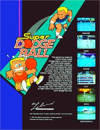 Advert for Super Dodge Ball on the Arcade.