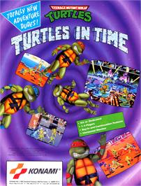 Advert for Teenage Mutant Ninja Turtles - Turtles in Time on the Arcade.