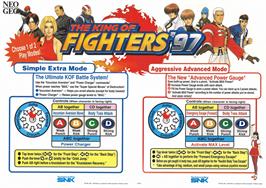Advert for The King of Fighters '97 on the Arcade.