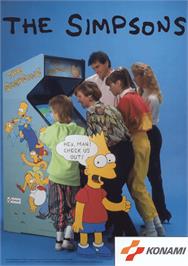Advert for The Simpsons on the Arcade.