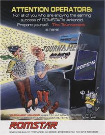 Advert for Tournament Arkanoid on the Sinclair ZX Spectrum.