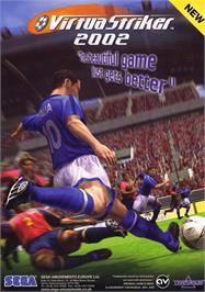 Advert for Virtua Striker 2002 on the Arcade.