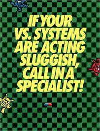 Advert for Vs. Dr. Mario on the Nintendo Arcade Systems.