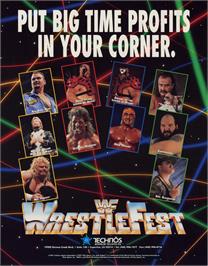 Advert for WWF WrestleFest on the Arcade.