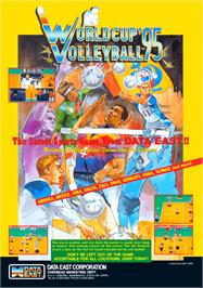 Advert for World Cup Volley '95 on the Arcade.