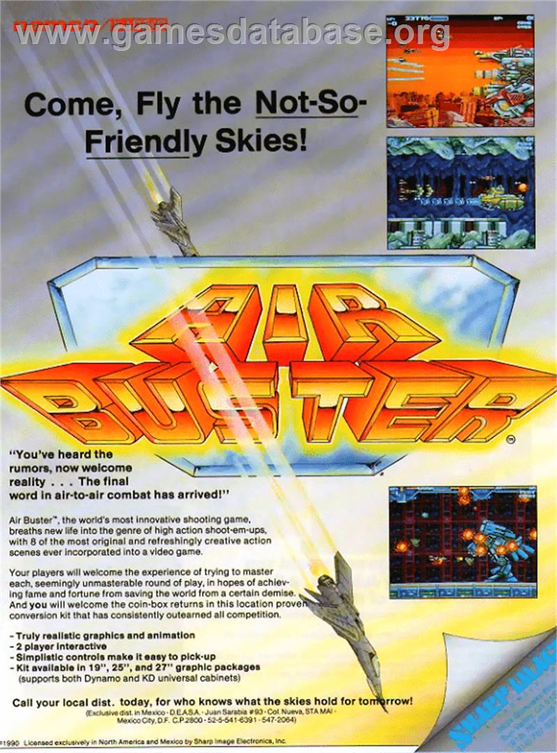 Air Buster: Trouble Specialty Raid Unit - Arcade - Artwork - Advert