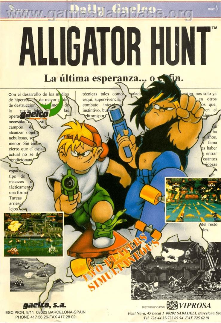 Alligator Hunt - Arcade - Artwork - Advert