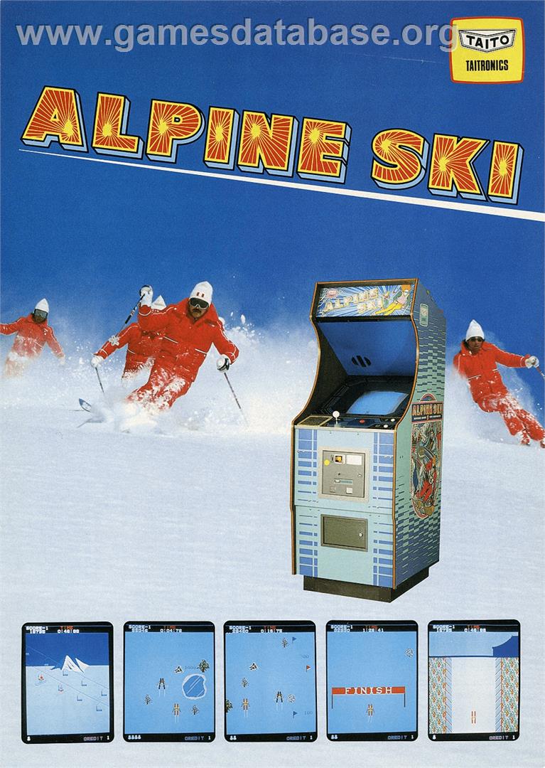 Alpine Ski - Arcade - Artwork - Advert