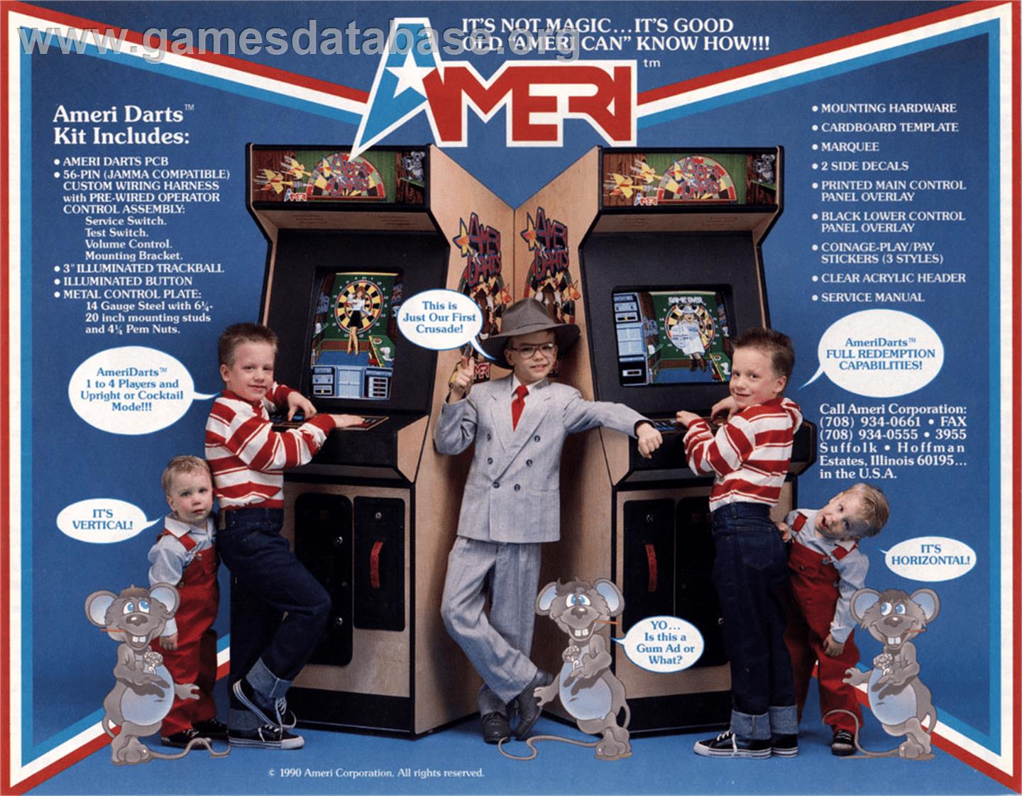 Ameri Darts - Arcade - Artwork - Advert