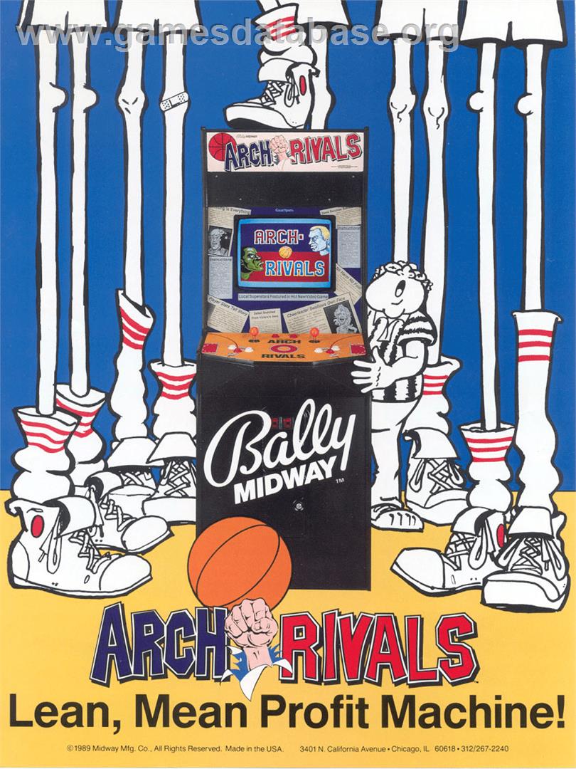 Arch Rivals - Arcade - Artwork - Advert