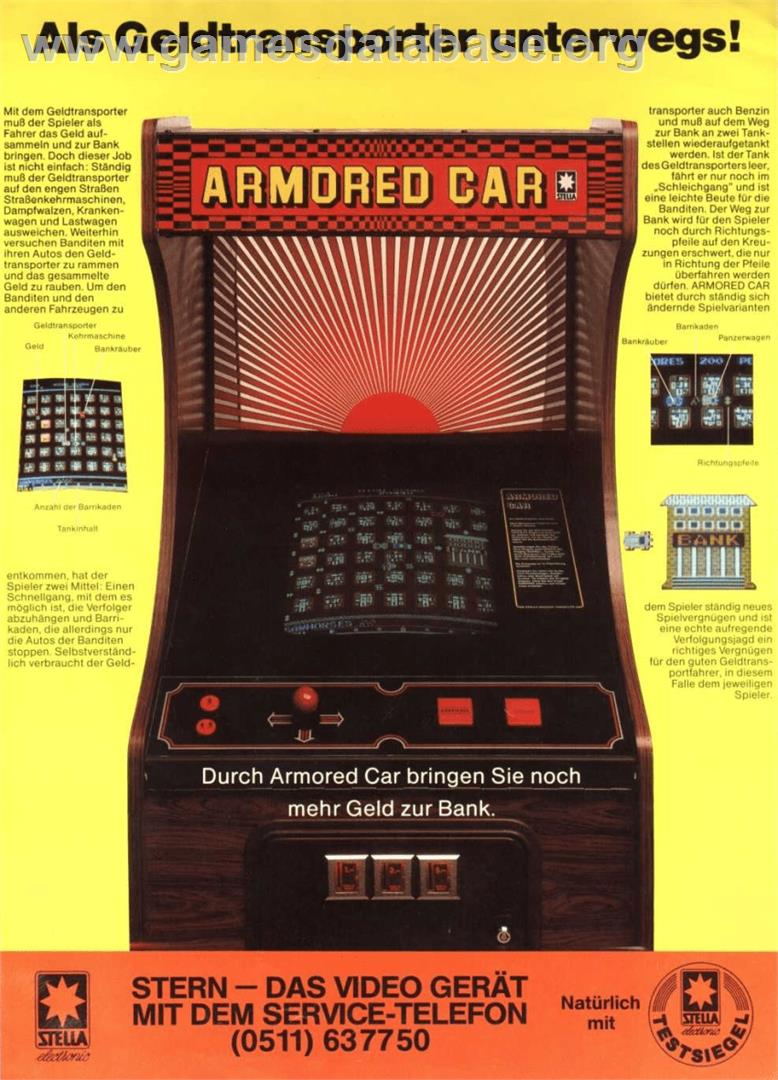 Armored Car - Arcade - Artwork - Advert