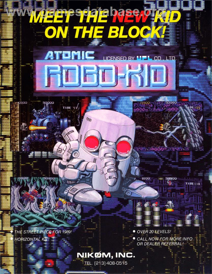 Atomic Robo-kid - Arcade - Artwork - Advert