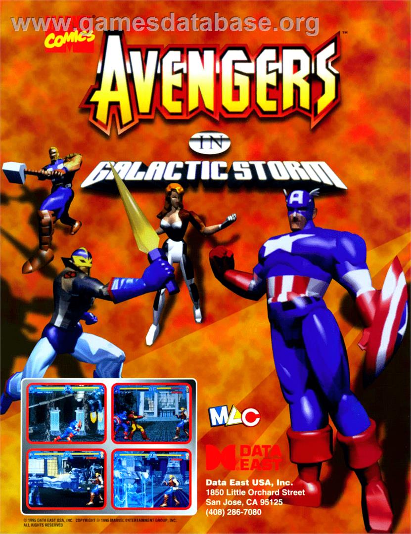 Avengers In Galactic Storm - Arcade - Artwork - Advert