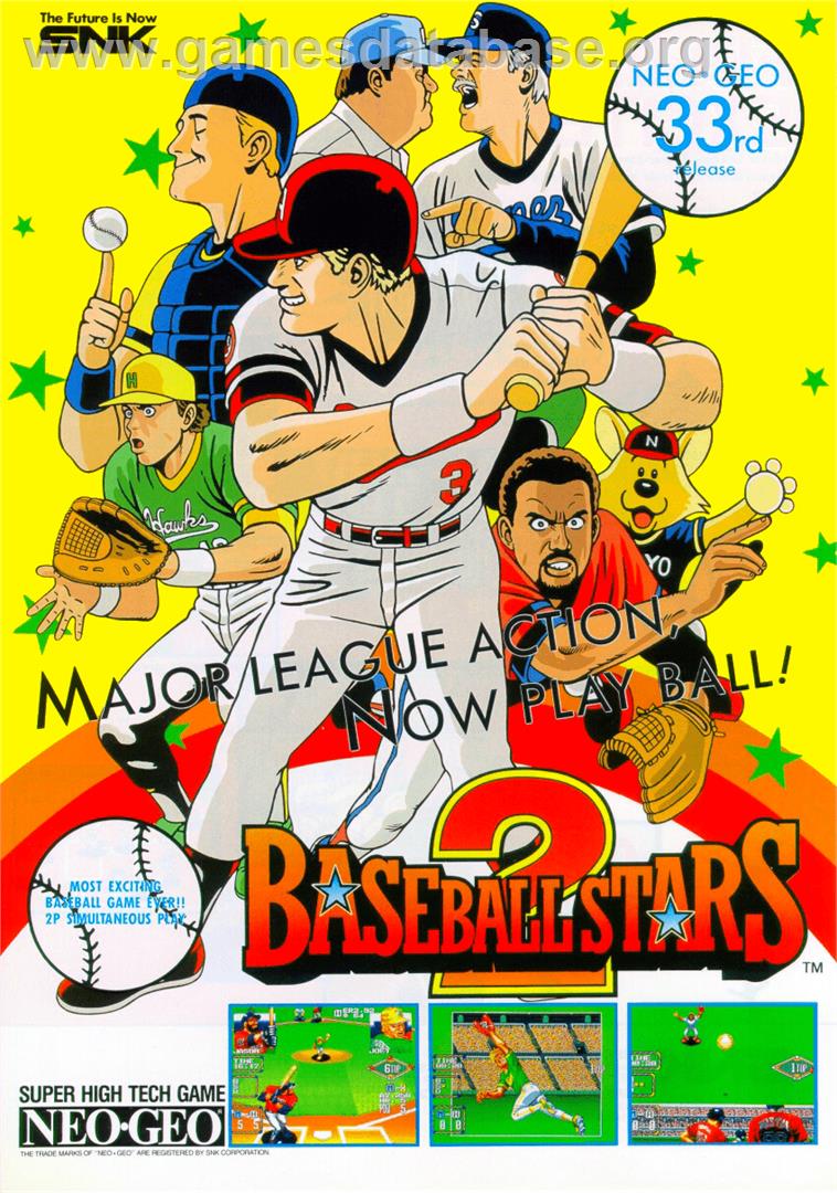 Baseball Stars 2 - SNK Neo-Geo CD - Artwork - Advert