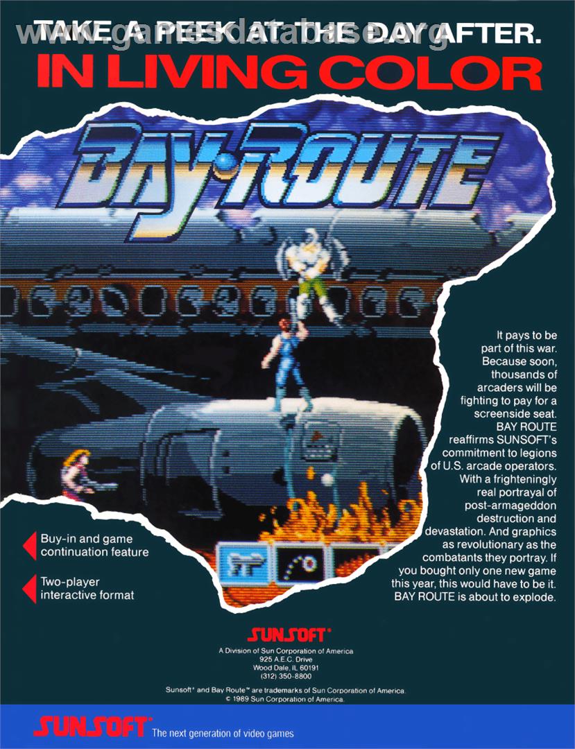 Bay Route - Arcade - Artwork - Advert