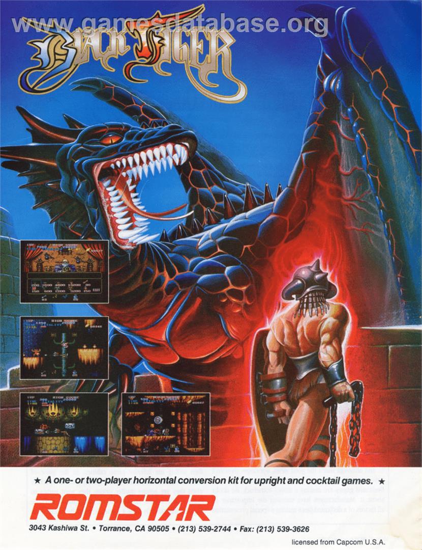 Black Tiger - Commodore Amiga - Artwork - Advert