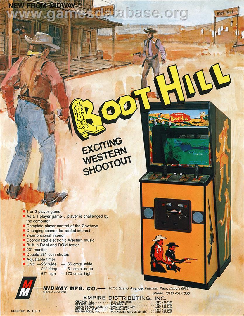 Boot Hill - Arcade - Artwork - Advert