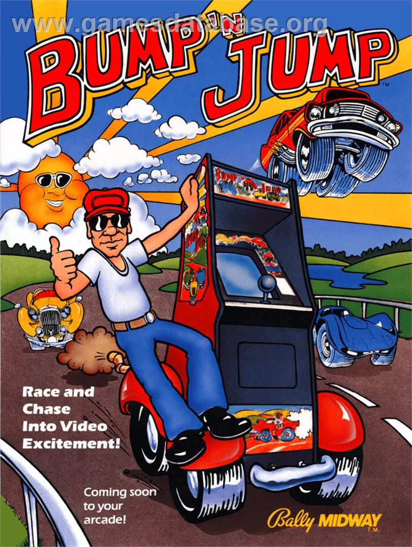 Bump 'n' Jump - Arcade - Artwork - Advert