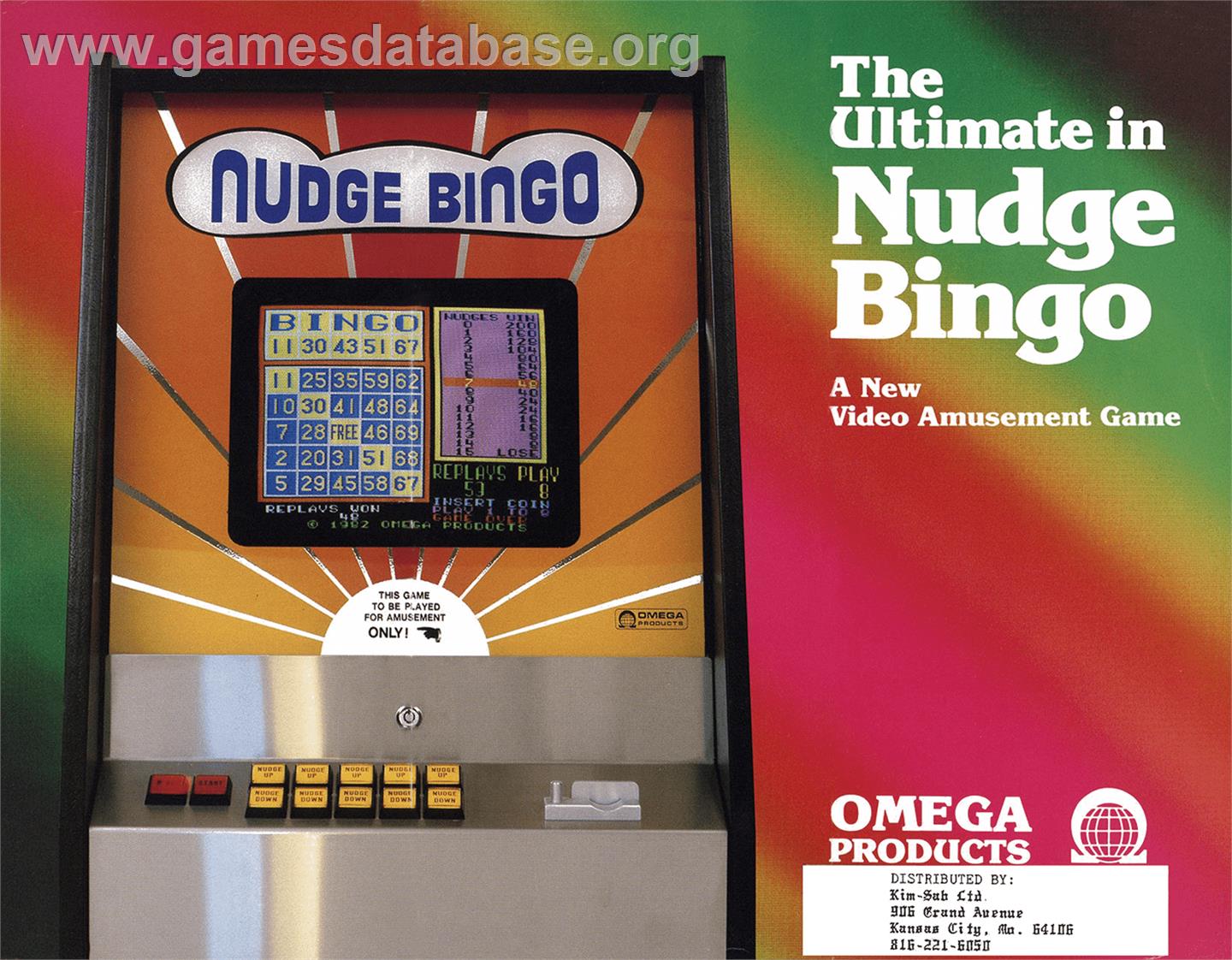 Cal Omega - Game 13.4 - Arcade - Artwork - Advert