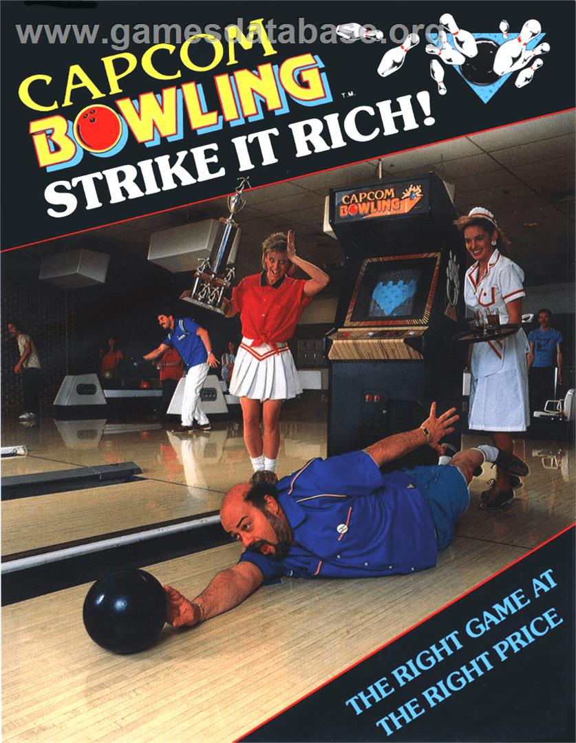 Capcom Bowling - Arcade - Artwork - Advert