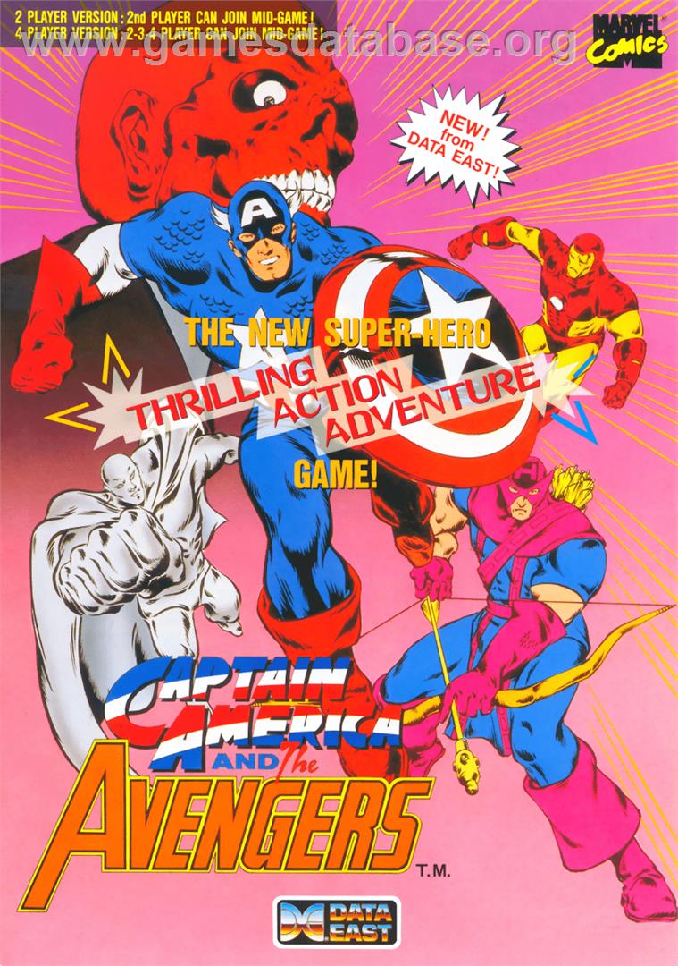 Captain America and The Avengers - Arcade - Artwork - Advert