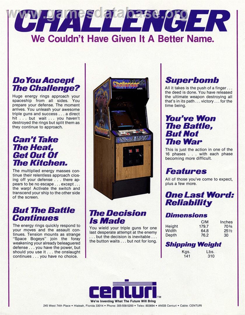 Challenger - Amstrad CPC - Artwork - Advert