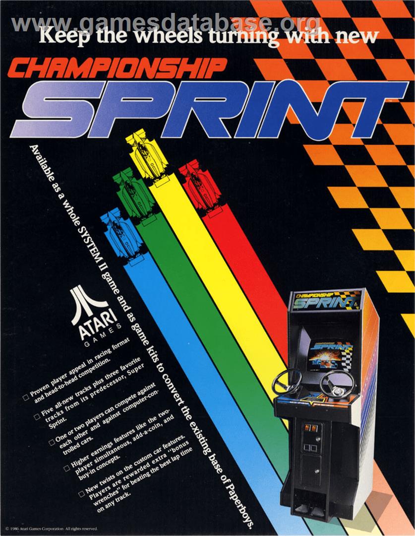 Championship Sprint - Arcade - Artwork - Advert