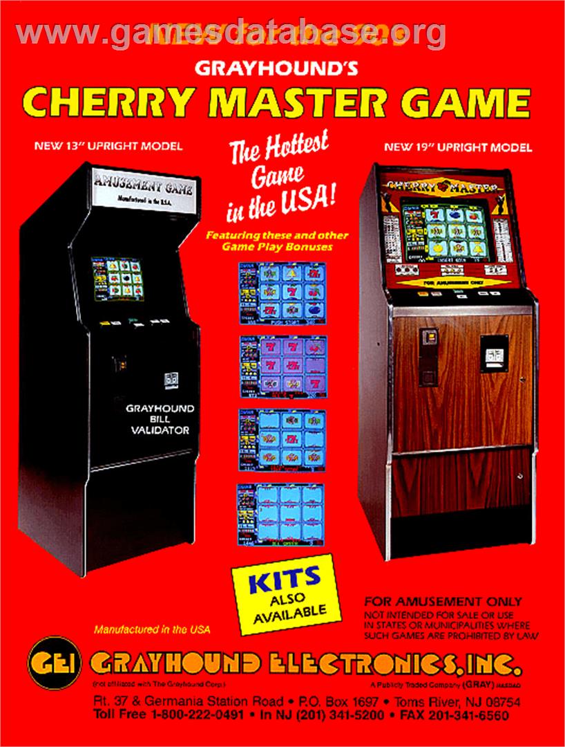 Cherry Master - Arcade - Artwork - Advert