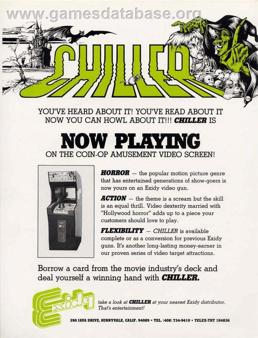 Chiller - Arcade - Artwork - Advert