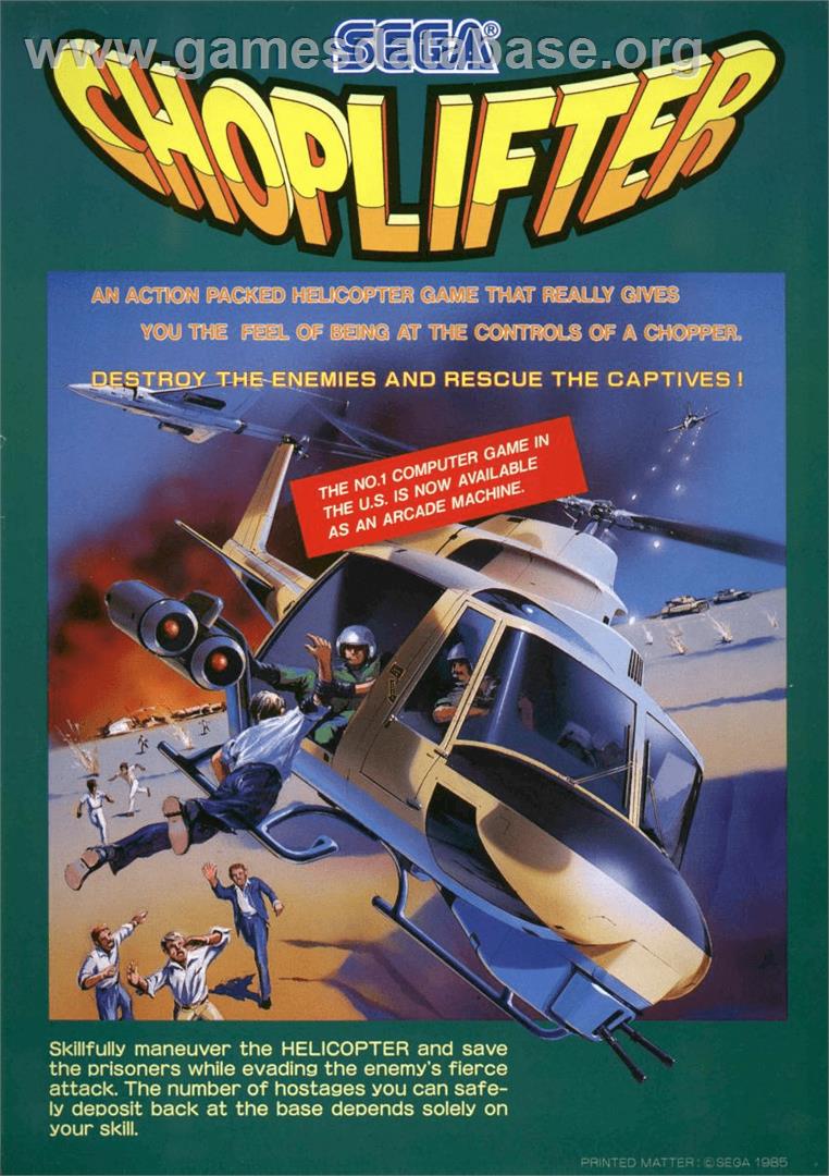 Choplifter - Arcade - Artwork - Advert