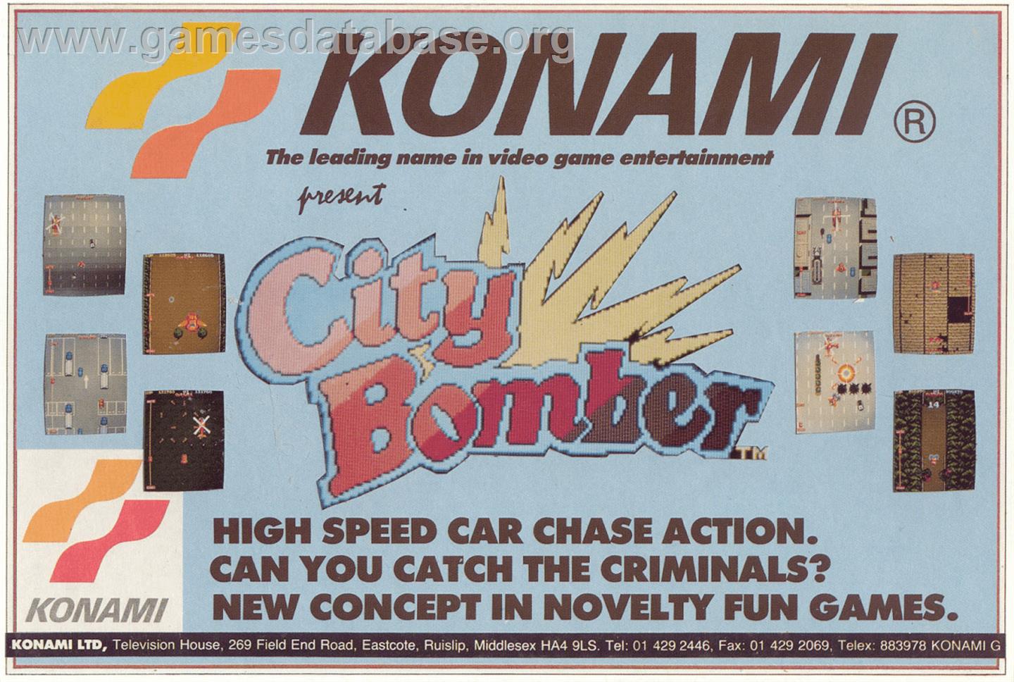 City Bomber - Arcade - Artwork - Advert