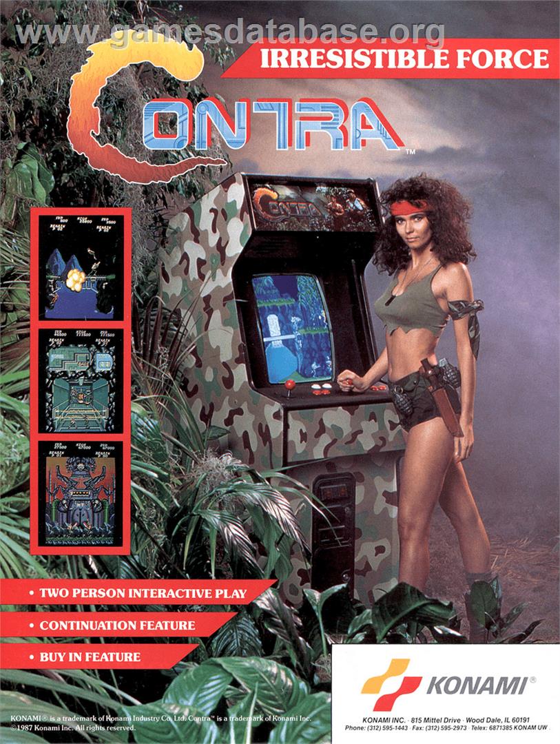 Contra - Microsoft DOS - Artwork - Advert