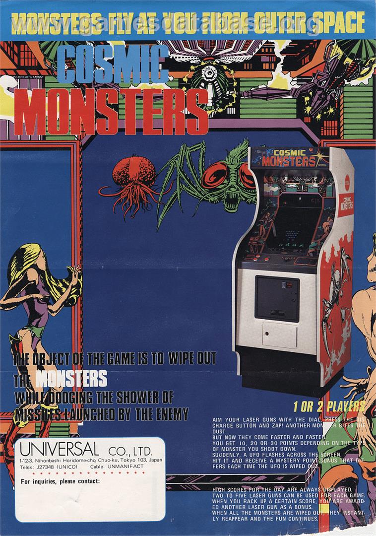 Cosmic Monsters - Arcade - Artwork - Advert