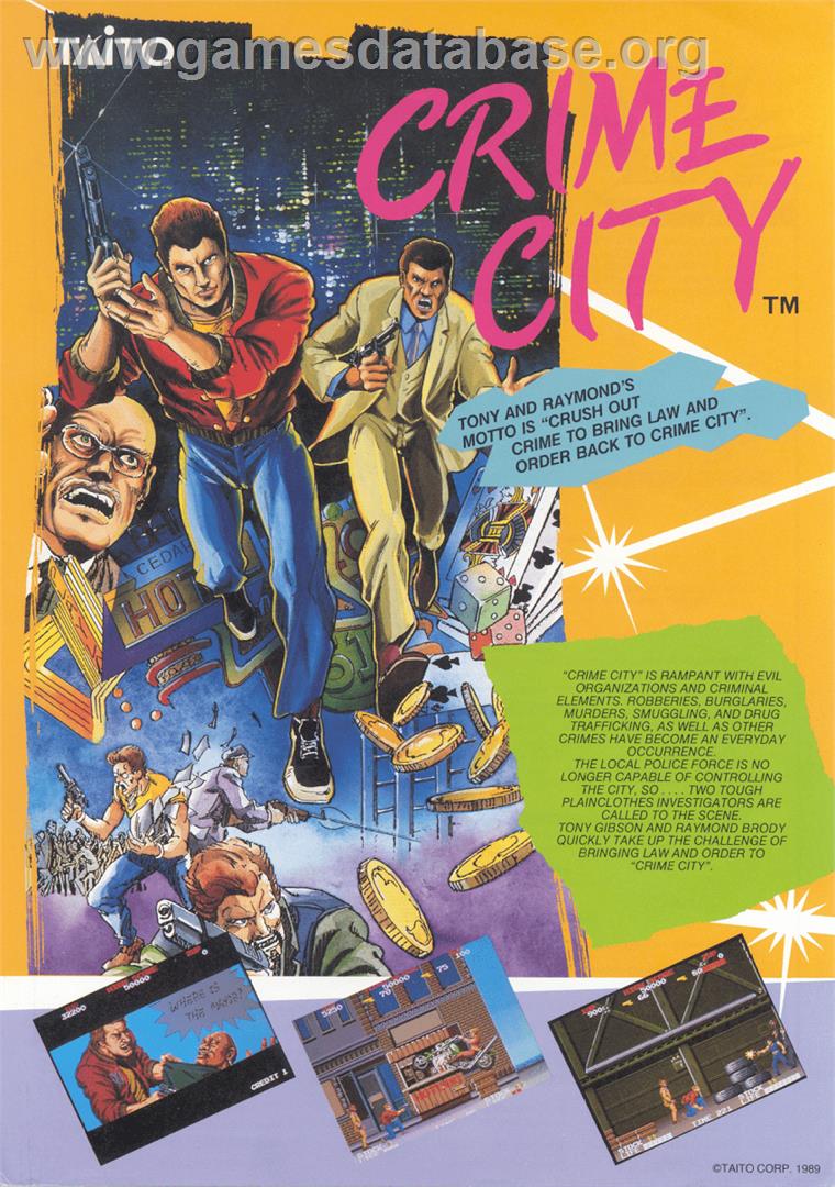 Crime City - Arcade - Artwork - Advert