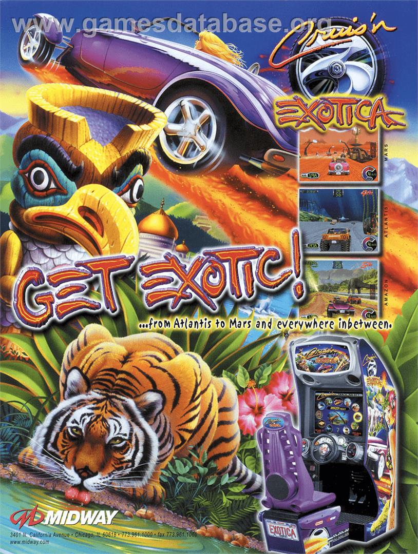 Cruis'n Exotica - Arcade - Artwork - Advert