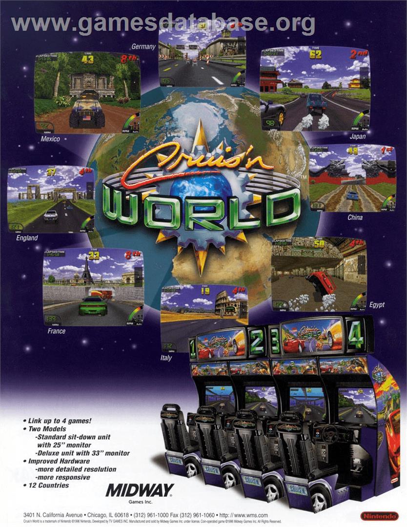 Cruis'n World - Arcade - Artwork - Advert