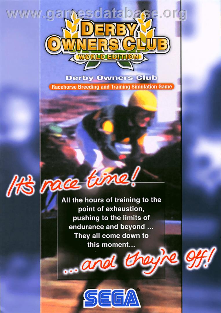 Derby Owners Club World Edition - Arcade - Artwork - Advert