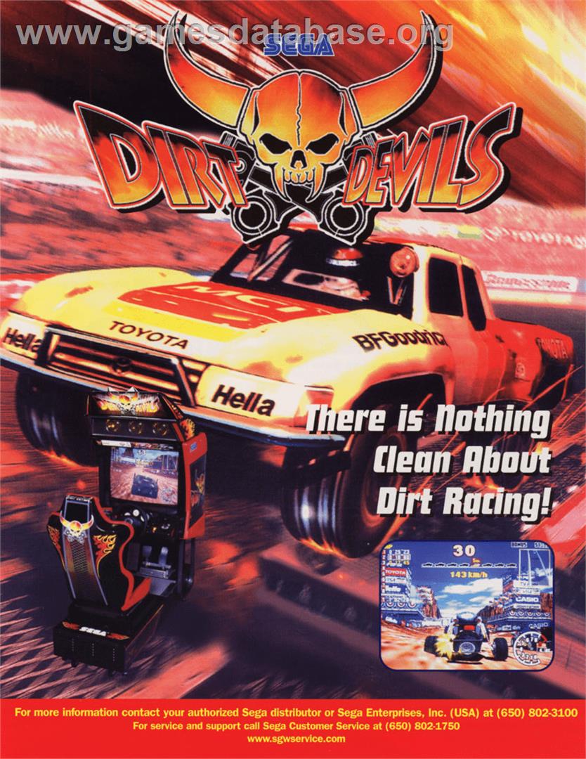 Dirt Devils - Sega Model 3 - Artwork - Advert