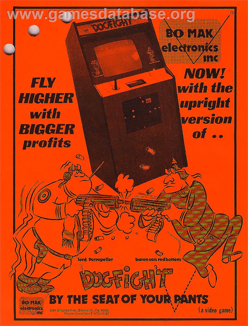 Dog-Fight - Arcade - Artwork - Advert