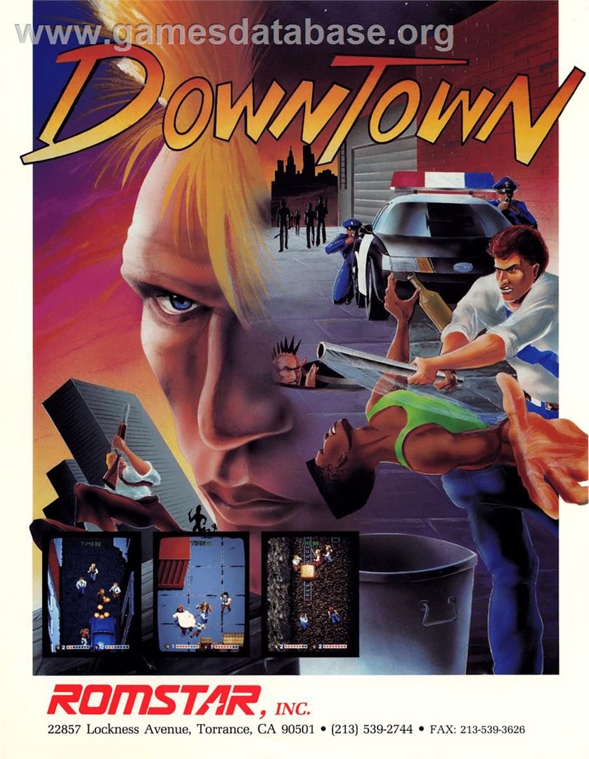DownTown / Mokugeki - Arcade - Artwork - Advert
